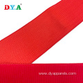 Wide 50mm Red Brushed Plush Elastic Band